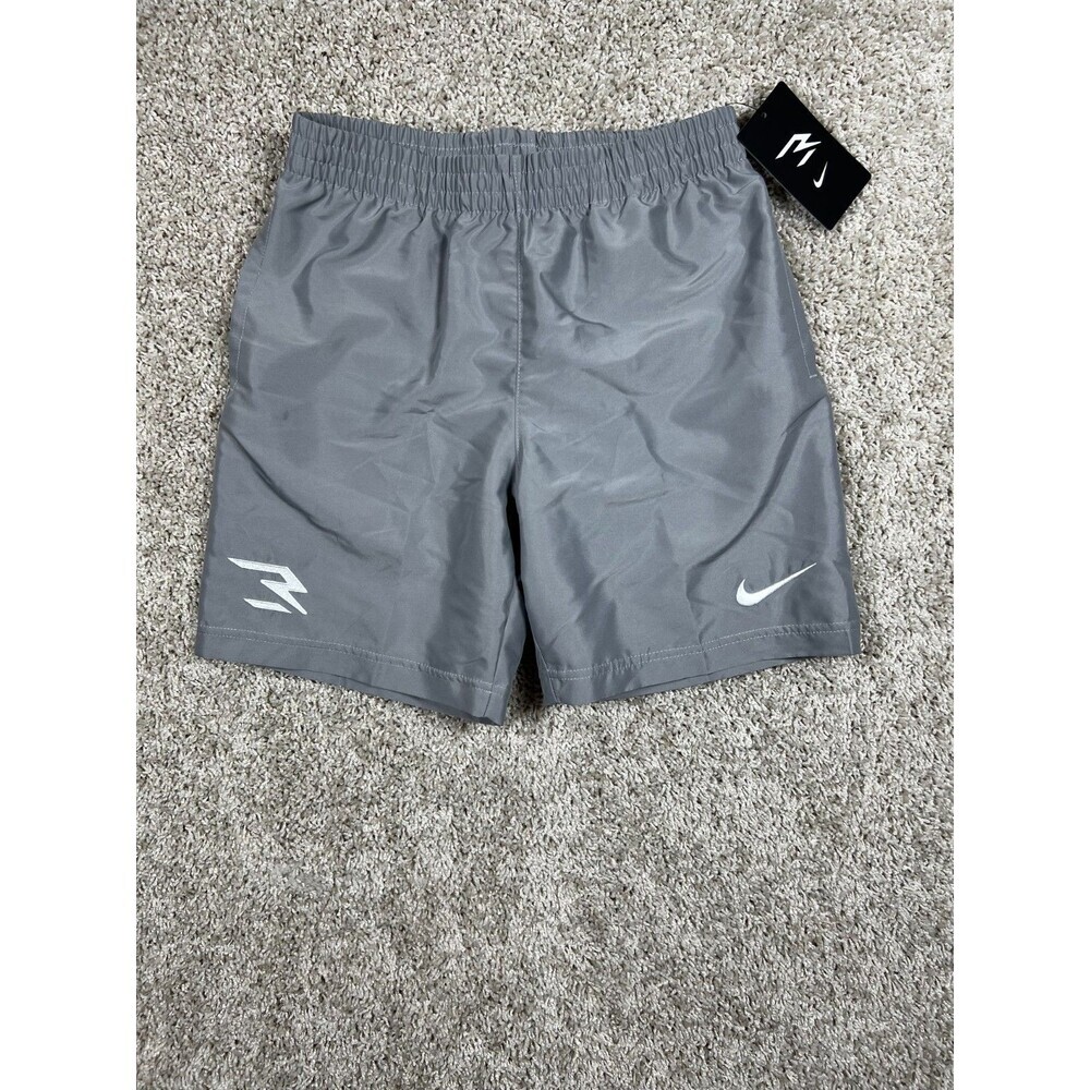 Nike 3Brand Active Shorts Boys, Size M (10-12), Gray Russel Wilson Pull-On